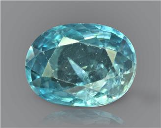 Blue Zircon Natural Certified 5.13cts.(94070)